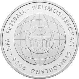 10 Euro Silber ST 2006 Fussball WM Deutschland