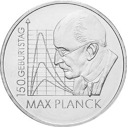 10 Euro Silber Gedenkmünze PP 2008 Max Planck