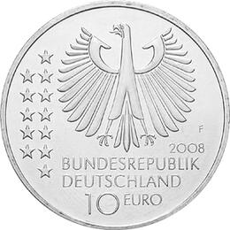10 Euro Silber Gedenkmünze PP 2008 Max Planck