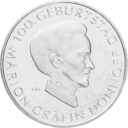 10 Euro Silber Gedenkmünze ST 2009 Gräfin Dönhoff