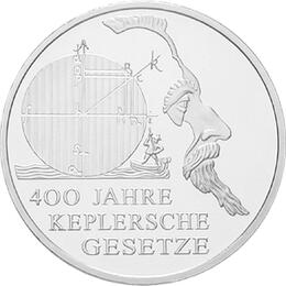 10 Euro Silber Gedenkmünze ST 2009 Kepler