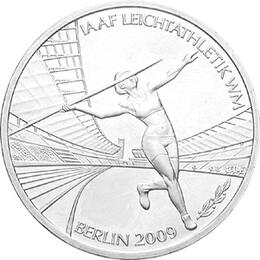 10 Euro Silber Gedenkmünze PP 2009 Leichtathletik WM