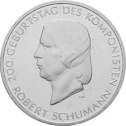 10 Euro Silber Gedenkmünze ST 2010 Robert Schumann
