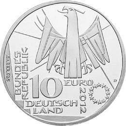 10 Euro Silber Gedenkmünze PP 2012 Nationalbibliothek