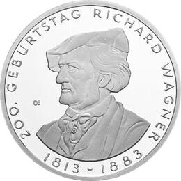 10 Euro Silber Gedenkmünze PP 2013 Richard Wagner