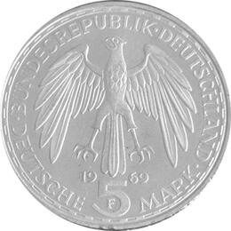 5 DM Silber Gedenkmünze Gerhard Mercator 1970