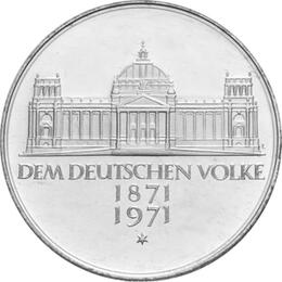 5 DM Silber Gedenkmünze Reichsgründung 1971