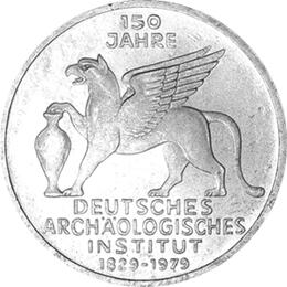 5 DM Silber Gedenkmünze Archäologisches Institut 1979