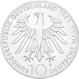 10 DM Silber Gedenkmünze Carl Zeiss 1988