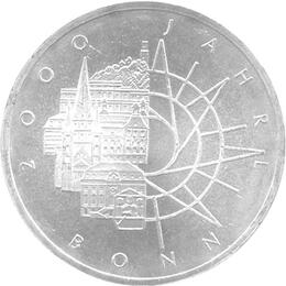 10 DM Silber Gedenkmünze 2000 Jahre Bonn 1989