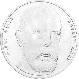 10 DM Silber Gedenkmünze Robert Koch 1994