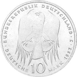 10 DM Silber Gedenkmünze Robert Koch 1994