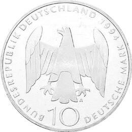 10 DM Silber Gedenkmünze Jahrestag des Widerstand 1994