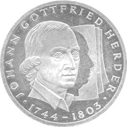 10 DMSilber Gedenkmünze Johann Gottfried Herder 1994