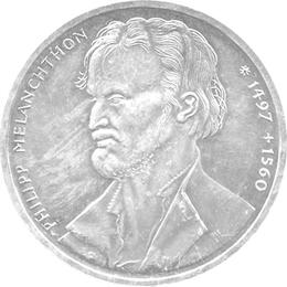 10 DM Silber Gedenkmünze Philipp Melanchthon 1997