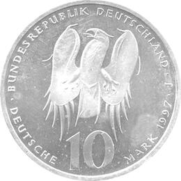 10 DM Silber Gedenkmünze Philipp Melanchthon 1997