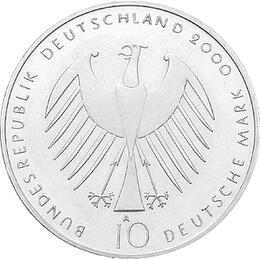 10 DM Silber Gedenkmünze Expo 2000 Hannover 2000
