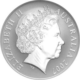 1 Unze Silber Känguru 2007 Australien Roayal Mint 1 Dollar