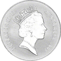 1 Unze Silber Känguru 1993 Australien Roayal Mint 1 Dollar