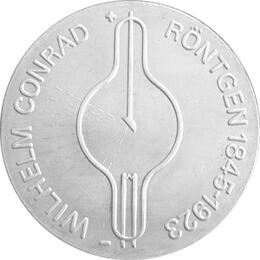 DDR 1970 5 Mark Gedenkmünze Wilhelm Conrad Röntgen