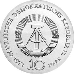DDR 1971 10 Mark Silber Gedenkmünze Albrecht Dürer
