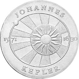 DDR 1971 5 Mark Gedenkmünze Johannes Kepler