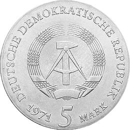 DDR 1971 5 Mark Gedenkmünze Johannes Kepler