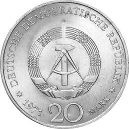 DDR 1971 20 Mark Gedenkmünze Ernst Thälmann