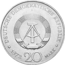 DDR 1972 20 Mark Gedenkmünze Friedrich Schiller