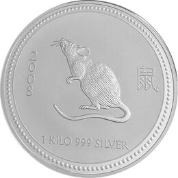Lunar I Silber Maus 1 Kilo 2008 
