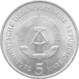 DDR 1972 5 Mark Gedenkmünze Meißen