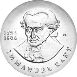 DDR 1974 20 Mark Silber Gedenkmünze Immanuel Kant