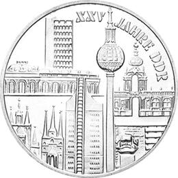 DDR 1974 10 Mark Silber Gedenkmünze Städtemotiv