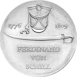 DDR 1976 5 Mark Gedenkmünze Ferdinand Schill