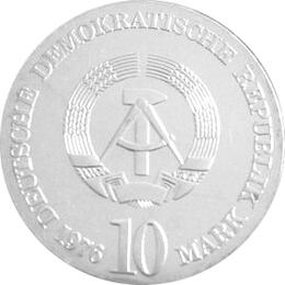 DDR 1976 10 Mark Silber Gedenkmünze Carl Maria Weber
