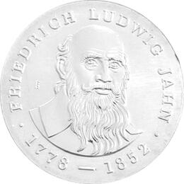 DDR 1977 5 Mark Gedenkmünze Ludwig Jahn