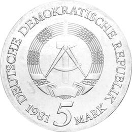 DDR 1981 5 Mark Gedenkmünze Riemenschneider