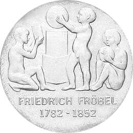 DDR 1982 5 Mark Gedenkmünze Friedrich Fröbel
