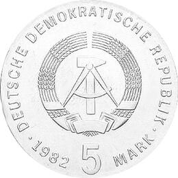 DDR 1982 5 Mark Gedenkmünze Friedrich Fröbel