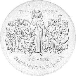 DDR 1983 10 Mark Silber Gedenkmünze Richard Wagner