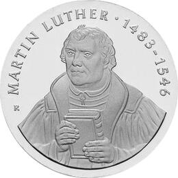 DDR 1983 20 Mark Silber Gedenkmünze Martin Luther