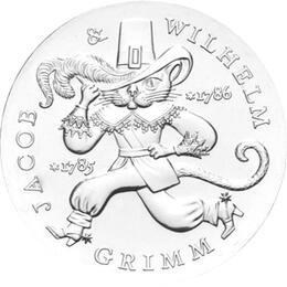 DDR 1986 20 Mark Silber Gedenkmünze Gebrüder Grimm