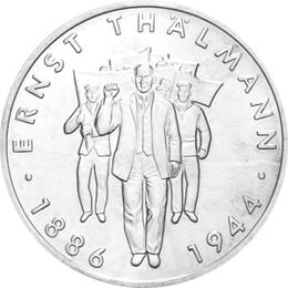 DDR 1986 10 Mark Gedenkmünze Ernst Thälmann