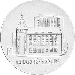 DDR 1986 10 Mark Silber Gedenkmünze Charite Berlin