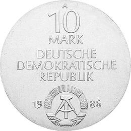 DDR 1986 10 Mark Silber Gedenkmünze Charite Berlin