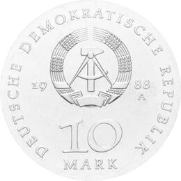 DDR 1988 10 Mark Silber Gedenkmünze Ulrich von Hutten