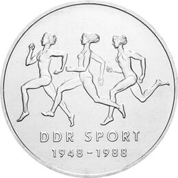 DDR 1988 10 Mark Gedenkmünze Sportbund