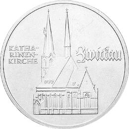 DDR 1989 5 Mark Gedenkmünze Zwickau