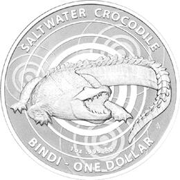1 Unze Silber Krokodil Bindi 2013 Australien Royal Mint
