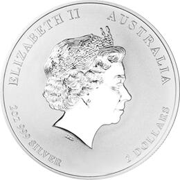 Lunar II Silbermünze Australien Ziege 2 Unzen 2015 Perth Mint